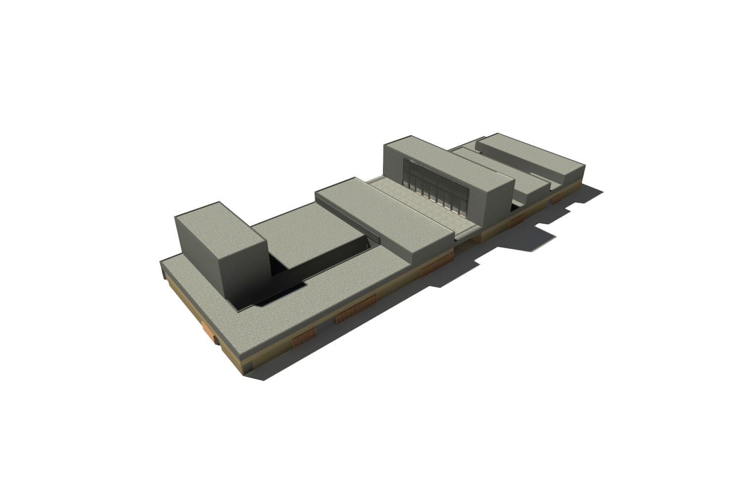 Massing model for the Cultural Center in Valencia