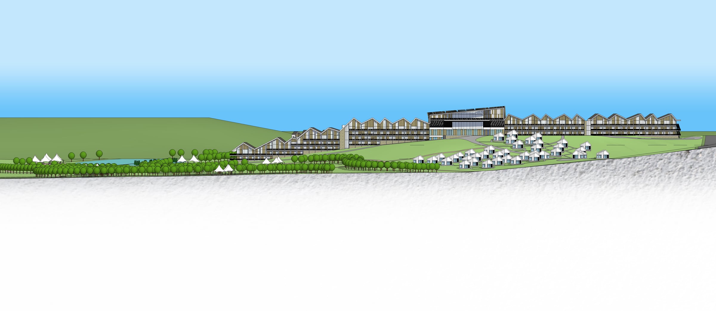 East elevation of the Kangaroo Island hotel