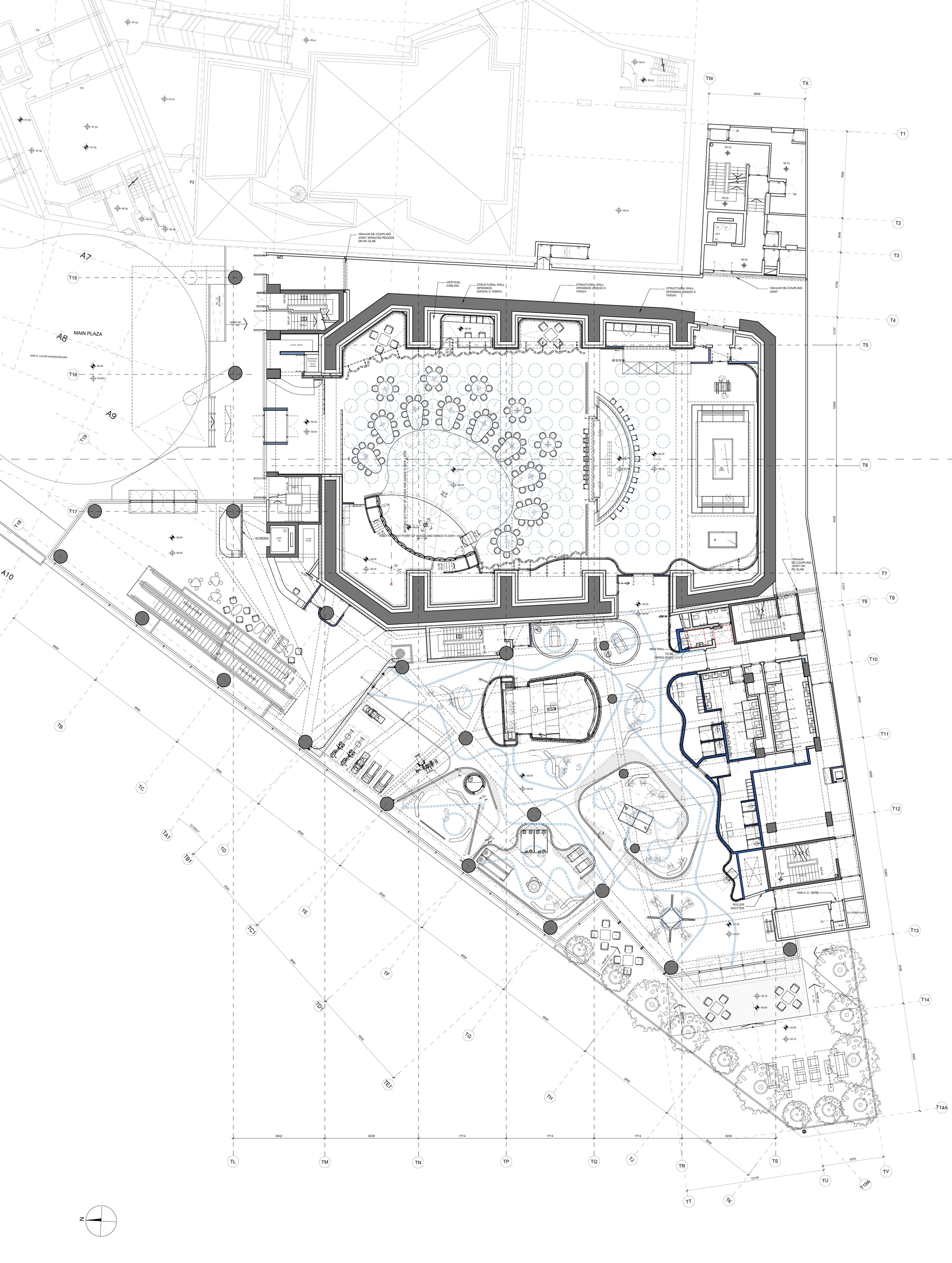 First-floor master plan for Shaw Movie City Phase 2 showing the ballroom and entertainment programmes