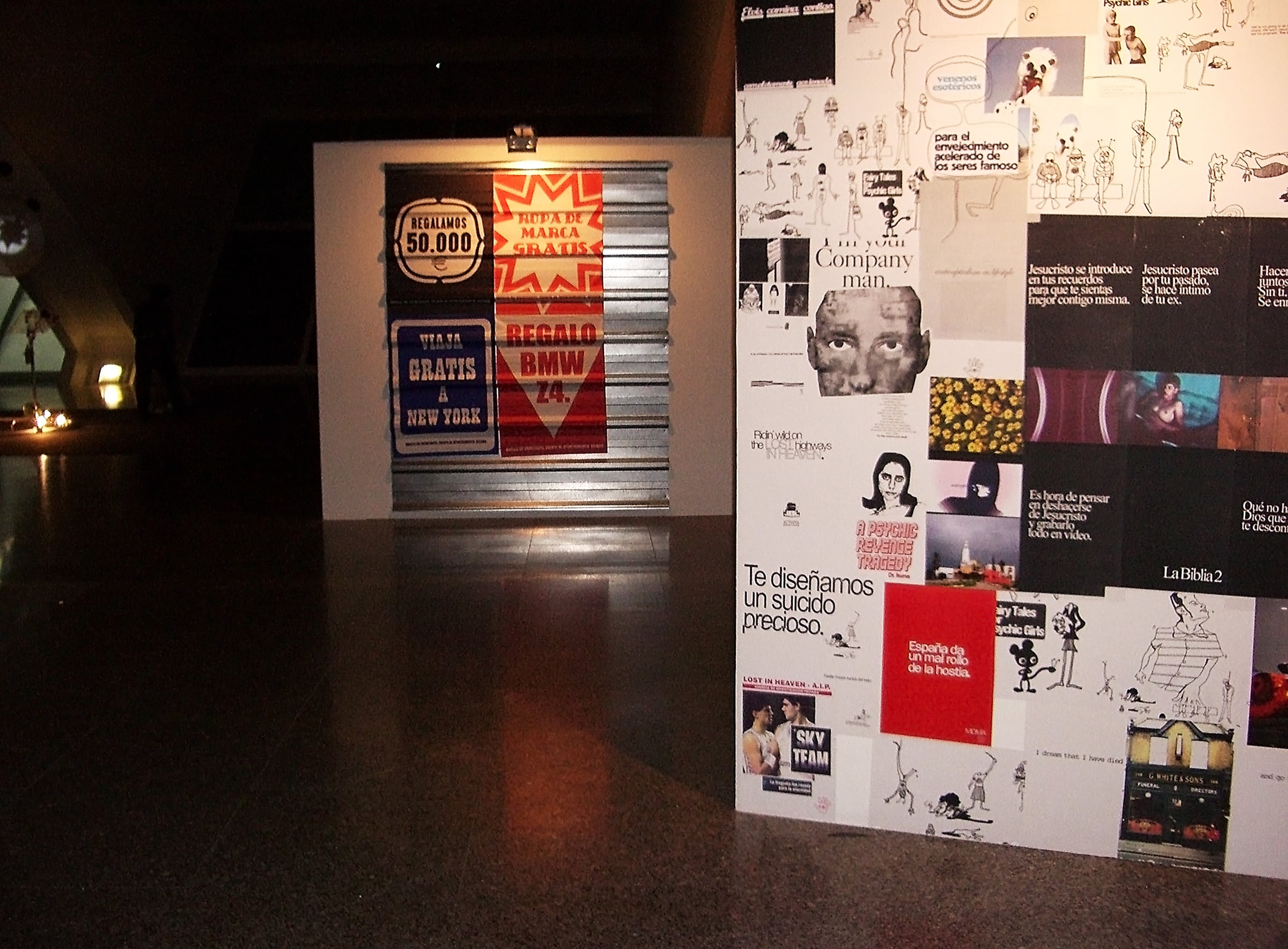 Graphic display wall within Observatori 2006