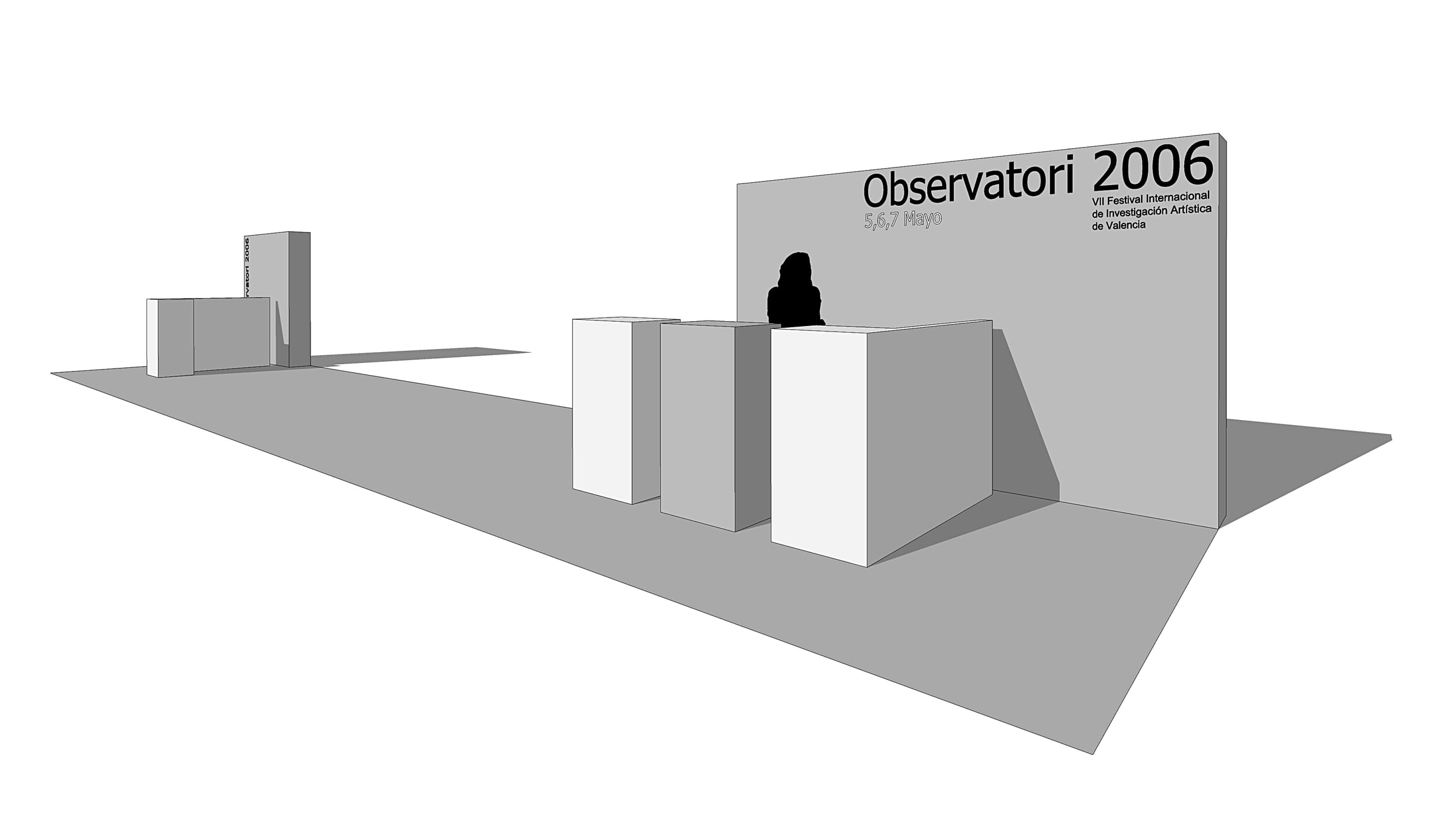 Spatial model for the Observatori 2006 entrance installation