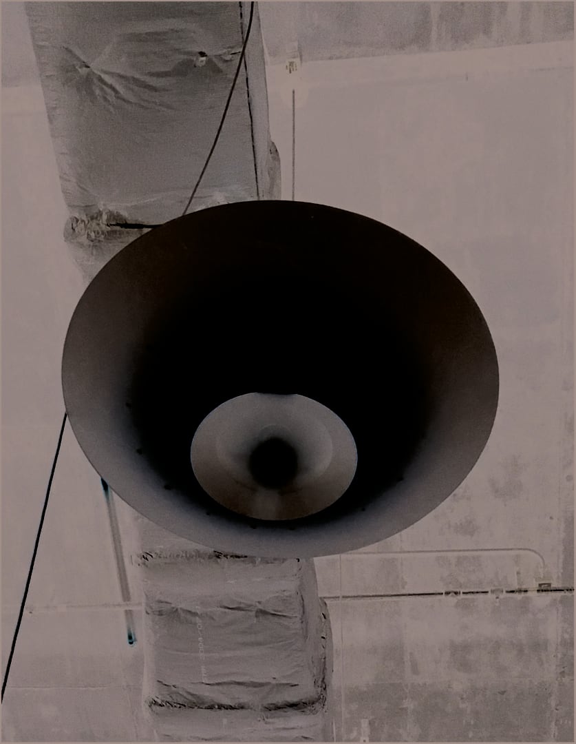 Full-size mock-up of the custom circular feature lamp for Shaw Movie City Phase 2