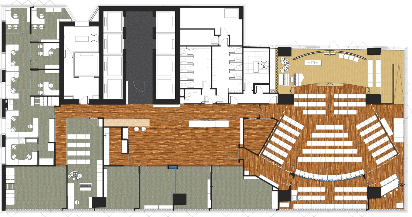 Plan of the temporary Union Church facility in Hong Kong