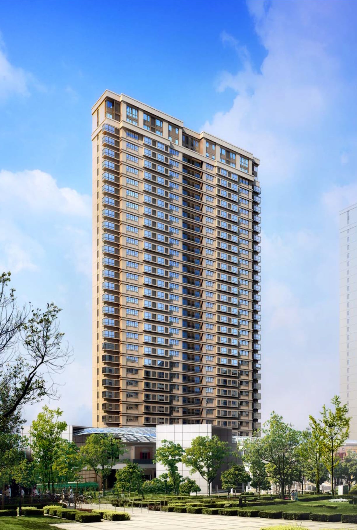 Residential and commercial buildings proposed for Wanguo Garden