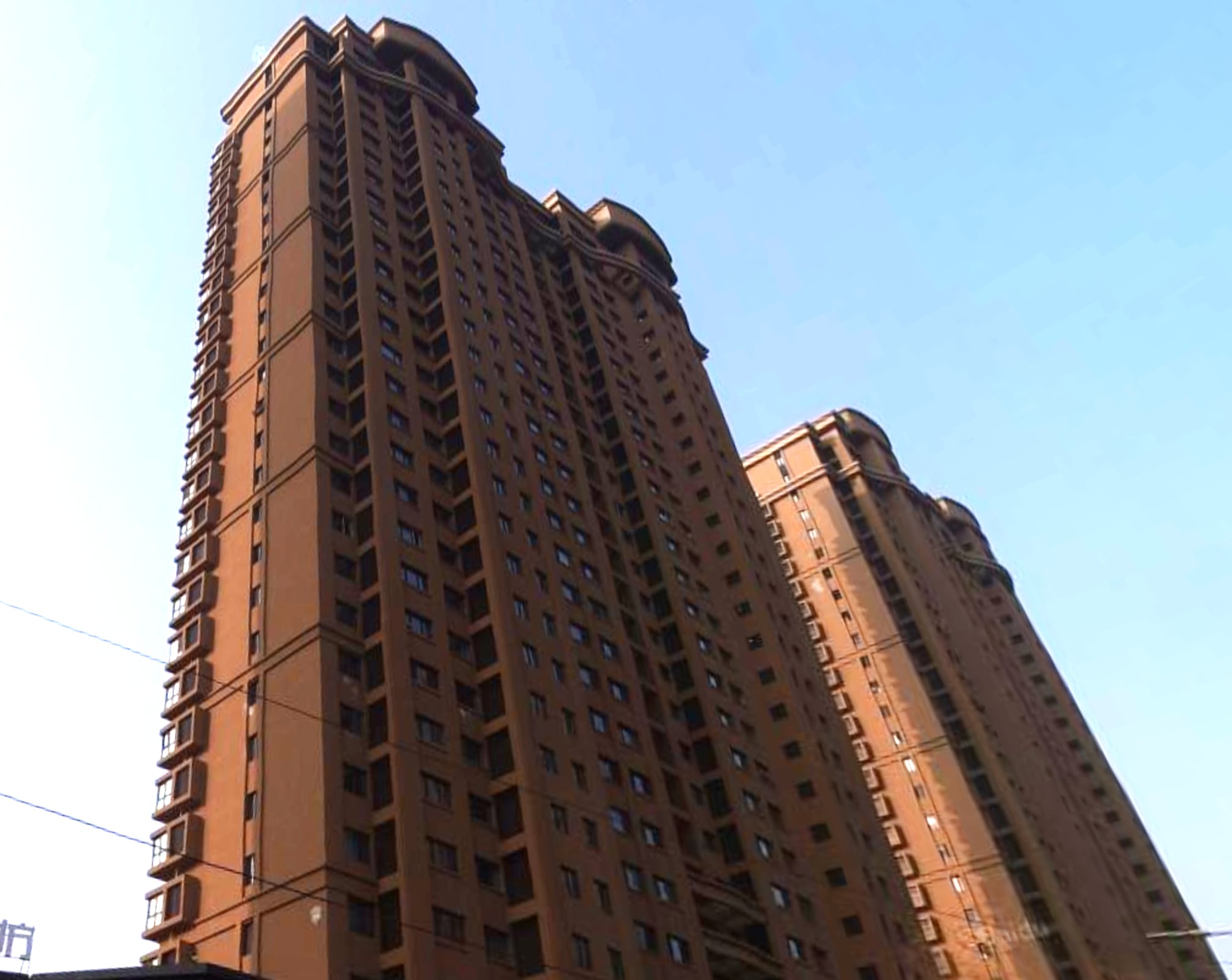 Completed residential towers within the Yintai development