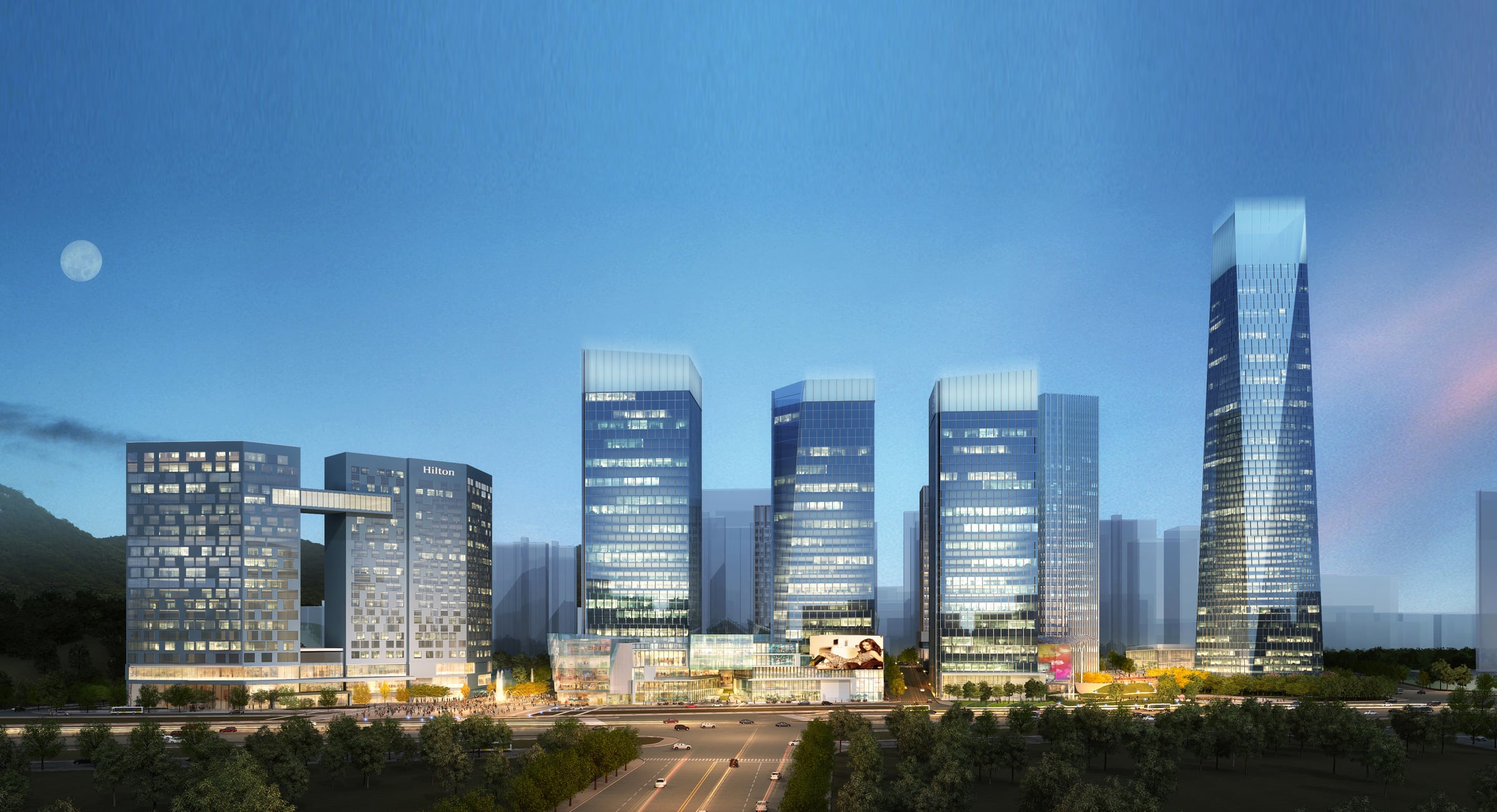 Rendering of Zhuanshan Business Center